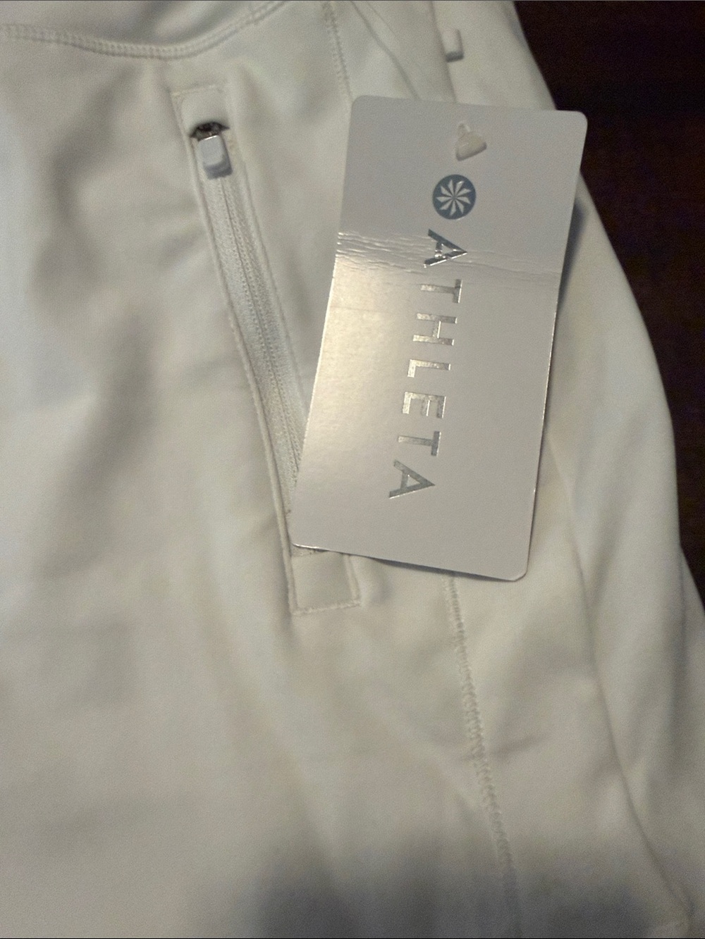 Athleta White Fairway golf Skort with Zip Pockets Sz XL NWT - Picture 2 of 6
